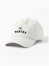 Load image into Gallery viewer, Pantry Logo Hat in white with a black embroidered logo
